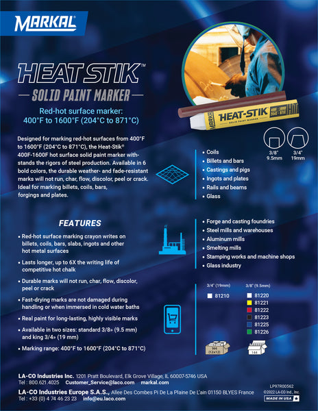 Sales Sheet -HEAT STIK 225-1100F